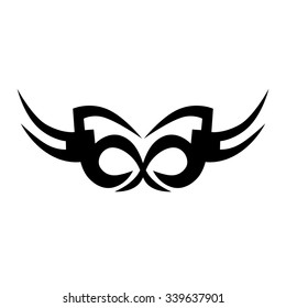 Tattoo tribal vector design sketch. Single sleeve art pattern arm. Simple logo. Designer isolated abstract element for arm, leg, shoulder men and women on white background.