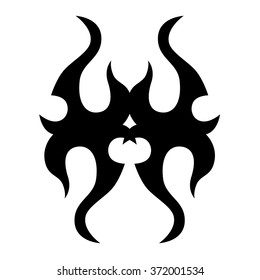 Tattoo tribal vector design sketch. Single sleeve art pattern arm. Simple logo. Designer isolated abstract element for arm, leg , shoulder men and women on white background. 