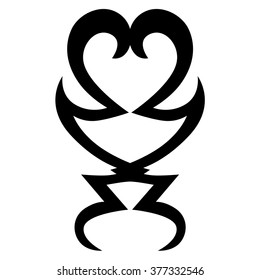 Tattoo tribal vector design sketch. Single sleeve art pattern arm. Simple logo. Designer isolated abstract element for arm, leg , shoulder men and women on white background. 