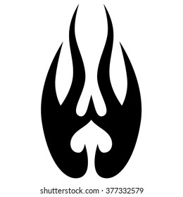 Tattoo tribal vector design sketch. Single sleeve art pattern arm. Simple logo. Designer isolated abstract element for arm, leg , shoulder men and women on white background. 