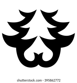 Tattoo tribal vector design sketch. Single sleeve art pattern arm. Simple logo. Designer isolated abstract element for arm, leg , shoulder men and women on white background.