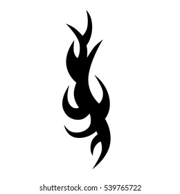 Tattoo tribal vector design sketch. Single sleeve pattern arm. Simple logo. Designer simple element for arm, leg , shoulder men and women. Abstract  illustration.