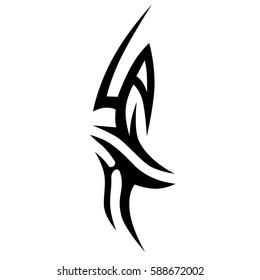 Tattoo tribal vector design sketch. Single sleeve pattern arm. Simple logo. Designer simple element for arm, leg , shoulder men and women. Abstract  illustration.