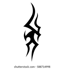 Tattoo tribal vector design sketch. Single sleeve pattern arm. Simple logo. Designer simple element for arm, leg , shoulder men and women. Abstract  illustration.