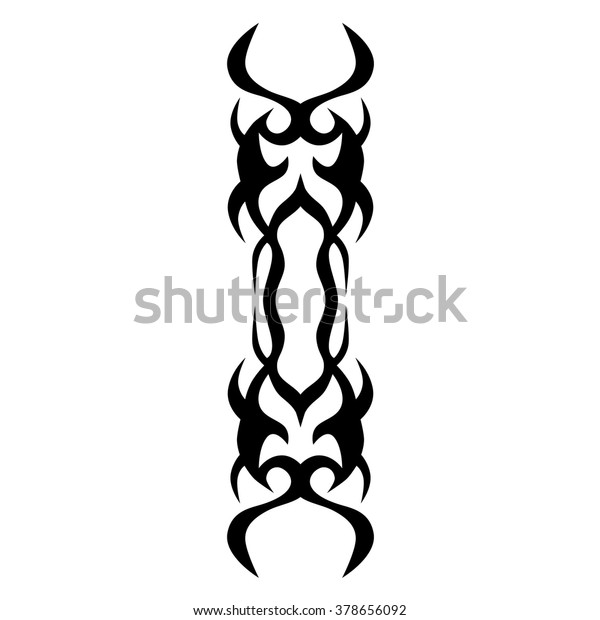 Tattoo Tribal Vector Design Sketch Single Stock Vector Royalty