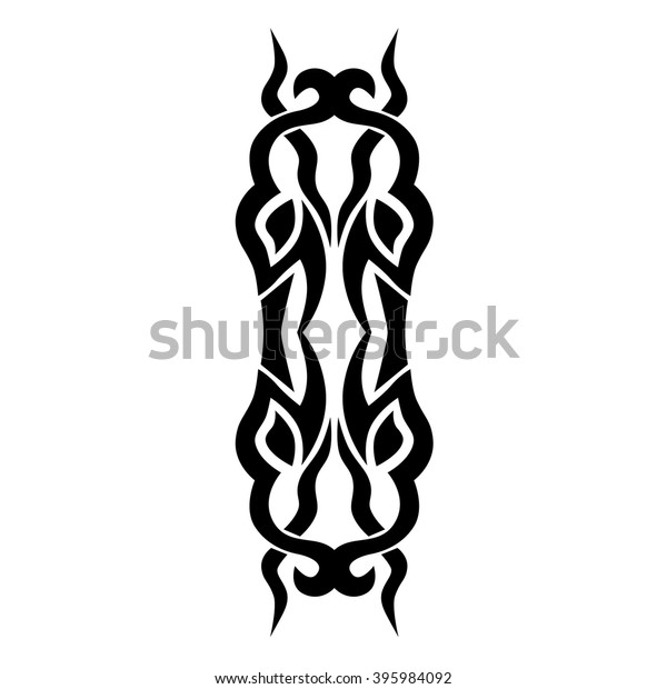 Tattoo Tribal Vector Design Sketch Single Stock Vector Royalty