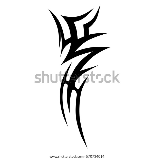 Tattoo Tribal Vector Design Sketch Single Stock Vector Royalty Free