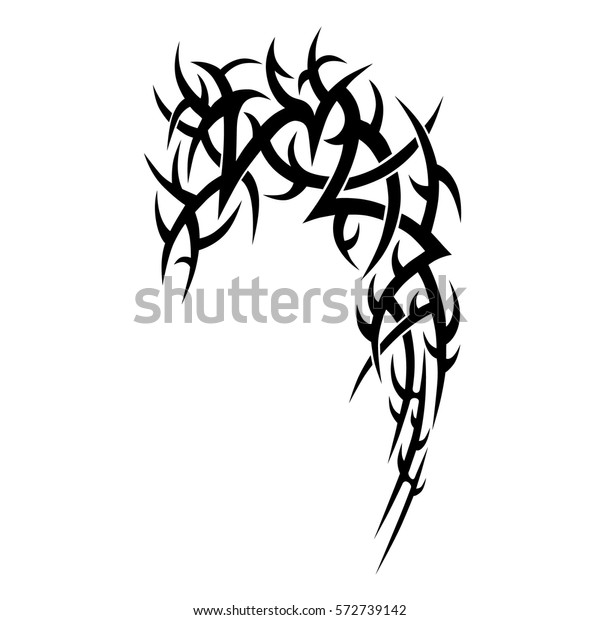 Tattoo Tribal Vector Design Sketch Single Stock Vector Royalty Free 572739142