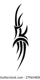 tattoo tribal vector design template. Sleeve art celtic pattern arm. Simple logo. Designer isolated abstract element for arm, leg, shoulder men and women on white background.
