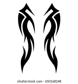 TATTOO tribal vector designs. Man's abstract pattern on the arm and sleeve design.