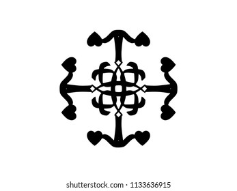 Tattoo tribal vector designs sketch. Simple logo. Designer isolated element for ideas decorating the body of women, men and girls arm, leg and other body parts. Abstract illustration.