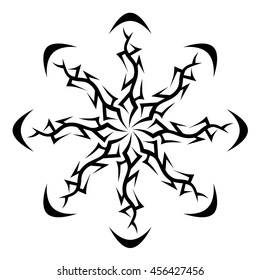 Tattoo tribal vector designs sketch. Simple logo. Designer isolated element for ideas decorating the body of women, men and girls arm, leg and other body parts on white background.