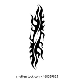 Tattoo tribal vector designs sketch. Simple logo. Designer isolated element for ideas decorating the body of women, men and girls arm, leg and other body parts on white background.