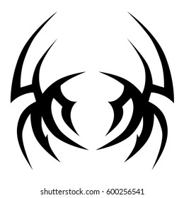 Tattoo tribal vector designs sketch. Simple logo. Designer isolated element for ideas decorating the body of women, men and girls arm, leg and other body parts. Abstract illustration.
