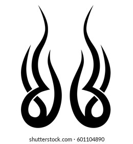 Tattoo tribal vector designs sketch. Simple logo. Designer isolated element for ideas decorating the body of women, men and girls arm, leg and other body parts. Abstract illustration.