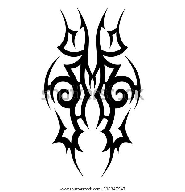 Tattoo Tribal Vector Designs Sketch Simple Stock Image