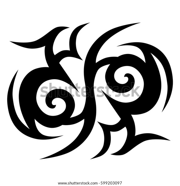 Tattoo Tribal Vector Designs Sketch Simple Stock Vector