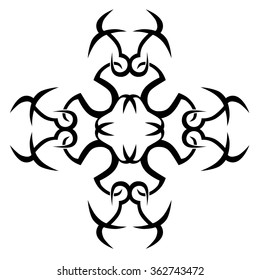 Tattoo tribal vector designs. Tribal tattoos. Art tribal tattoo. Isolated vector sketch of a tattoo. Idea for design. Creative tattoo ornament vector.
