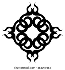Tattoo tribal vector designs. Tribal tattoos. Art tribal tattoo. Isolated vector sketch of a tattoo. Idea for design. Creative tattoo ornament vector.