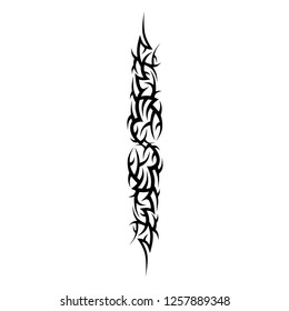 tattoo tribal vector flames, design thorn art tribal, pattern element designs vector illustration for decoration