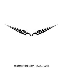 Tattoo tribal vector waistline design. Single logo. Individual designer isolated element for decorating the body of women and girls waist, back and stomach and other body parts. Abstract illustration.