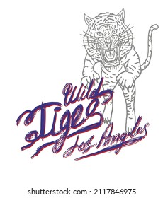 Tattoo tribal wild cats graphic design vector art