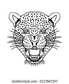 Tattoo tribal wild cats graphic design vector art