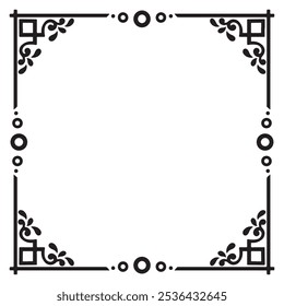 tattoo and t-shirt design black and white hand drawn frame engraving ornament	