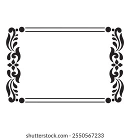 tattoo and t-shirt design black and white hand drawn frame engraving ornament	