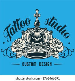 Tattoo typography t shirt design