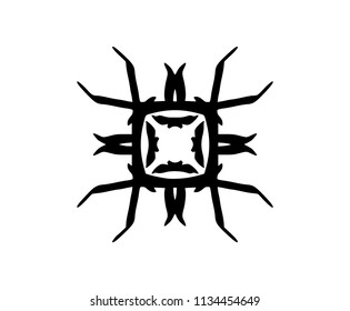 Tattoo vector designs sketch. Simple logo. Designer isolated element for ideas decorating the body of women, men and girls arm, leg and other body parts. Abstract illustration.