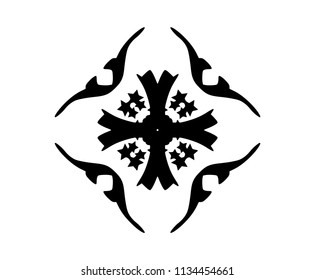 Tattoo vector designs sketch. Simple logo. Designer isolated element for ideas decorating the body of women, men and girls arm, leg and other body parts. Abstract illustration.