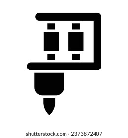 Tattoo Vector Glyph Icon For Personal And Commercial Use.
