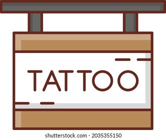 tattoo Vector illustration on a transparent background. Premium quality symbols. Vector Line Flat color  icon for concept and graphic design.