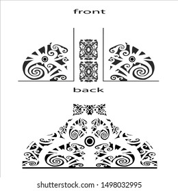 ( tattoo )vector line art  ornamental from kalimantan/borneo