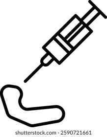 Tattoo Vector Line Icon Design