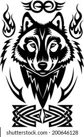 Tattoo Wolf head 