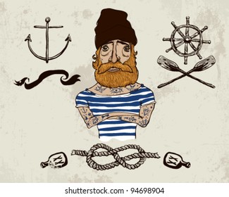 Tattooed sailor