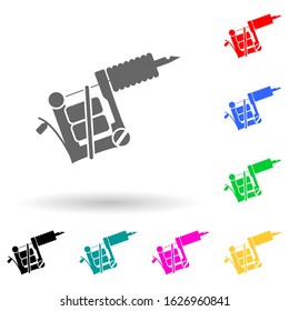 tattooing multi color style icon. Simple glyph, flat vector of bad habbits icons for ui and ux, website or mobile application