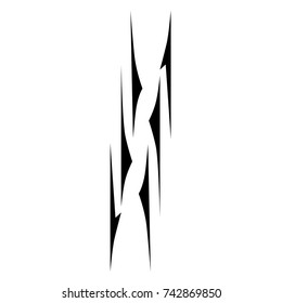 tattoos art ideas abstract swirl designs – tribal tattoo pattern vector illustration