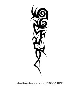 tattoos art ideas sleeve designs – tribal tattoo pattern vector illustration