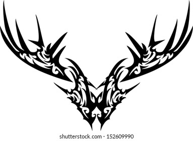 Tattoos horns.