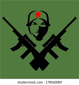 Tattoos - Icons Fighters and guns.vector