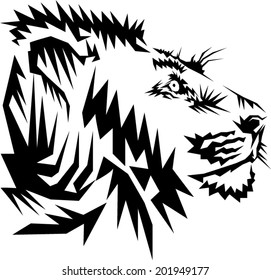 Tattoos lions.vector