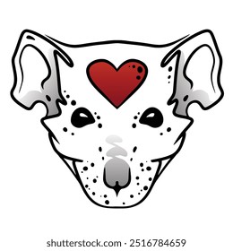 Tattoo-style rat head icon black and red