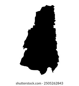 Stadtplan von Taunsa, Verwaltungsbezirk von Pakistan. Vektorgrafik.