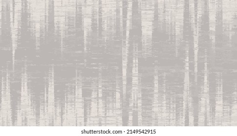 Taupe Marl Heather Border Texture Background. Faux Cotton Fabric with Vertical T Shirt Stripe. Vector Pattern Design. Dark Gray Melange Space Dye Edging Trim for Textile Effect. Vector EPS 10