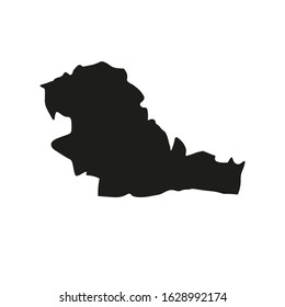 Taurages region map in Lithuania