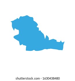 Taurages region map in Lithuania