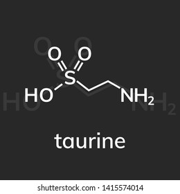 Taurine vector icon on dark background